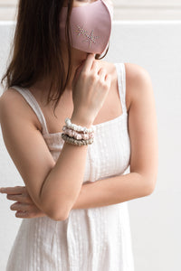 Rhinestone Bling Mask - Pink