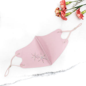 Rhinestone Bling Mask - Pink