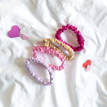 Load image into Gallery viewer, 100% Pure Mulberry Silk Hair Scrunchies - Barbie Doll Collection
