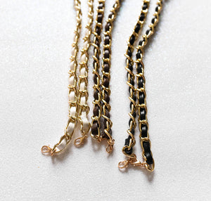 Mask Chains - Braided Leather Chain (in 3 colours)