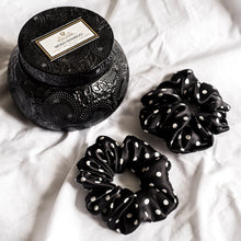 Load image into Gallery viewer, 100% Pure Mulberry Silk Hair Scrunchie - Polkadot

