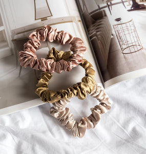 100% Pure Mulberry Silk Hair Scrunchies Medium