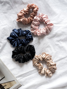 100% Pure Mulberry Silk Large Scrunchies
