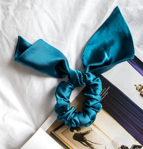 100% Pure Mulberry Silk Bunny Scrunchies - (more colours available)