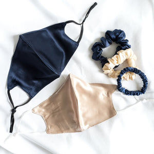 Wee Bands - Silk Face Mask Champagne Set