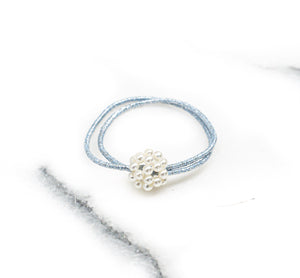 Pearls on Glitter Ties