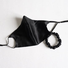 Load image into Gallery viewer, Wee Bands - Black Silk Face Mask
