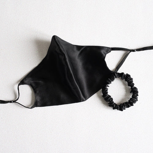 Wee Bands - Black Silk Face Mask