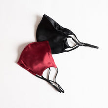 Load image into Gallery viewer, 100% Pure Mulberry Silk Face Mask Set - Merlot
