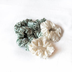 100% Pure Mulberry Silk Large Scrunchies