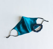 Load image into Gallery viewer, 100% Pure Mulberry Silk Face Mask Set - Blue Series
