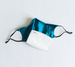 100% Pure Mulberry Silk Face Mask Set - Blue Series