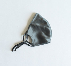 100% Pure Mulberry Silk Face Mask - Charcoal (Unisex)