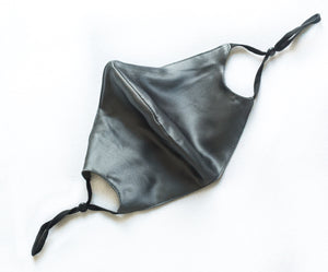 100% Pure Mulberry Silk Face Mask - Charcoal (Unisex)