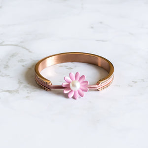 Wee Bands - Sunflower Pink Pearl Hair Ties