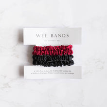 Load image into Gallery viewer, 100% Pure Mulberry Silk Hair Scrunchies - Blackcurrant Collection
