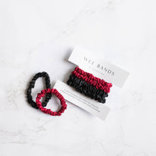 Load image into Gallery viewer, 100% Pure Mulberry Silk Hair Scrunchies - Blackcurrant Collection
