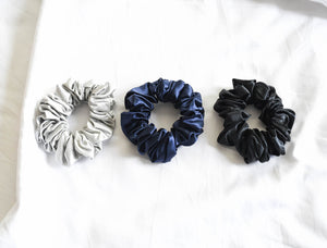 100% Pure Mulberry Silk Scrunchies - Polaris