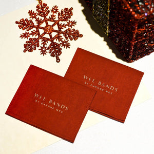 Wee Bands - Red Christmas Pouch