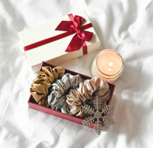 Load image into Gallery viewer, 100% Pure Mulberry Silk Scrunchies - Star Anise (Bundle Gift Set)
