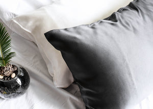 100% Pure Silk Anti-Ageing Beauty Sleep Set - Charcoal
