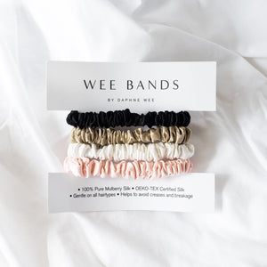 100% Pure Mulberry Silk Scrunchies - Pink Collection