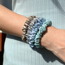 Load image into Gallery viewer, 100% Pure Mulberry Silk Hair Scrunchies - Coastal Chic
