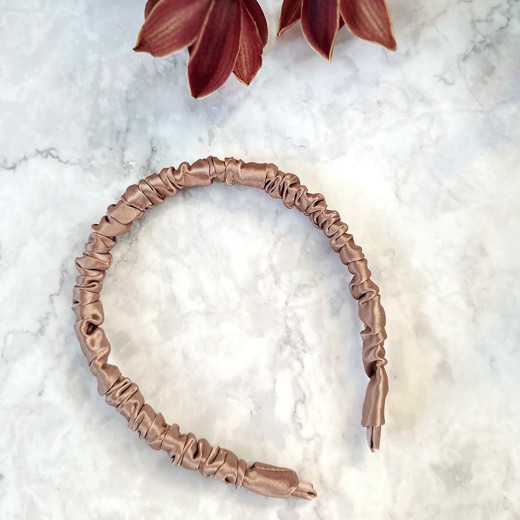 100% Pure Mulberry Silk Hairbands - Tanned Beauty