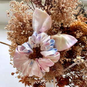 Luxe Pure Silk Hair Scrunchie - Unicorn Bunny