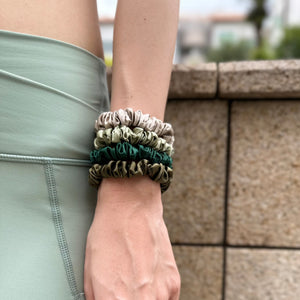 100% Pure Mulberry Silk Hair Scrunchies - Back to Nature