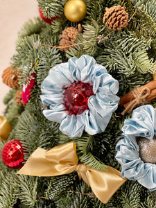 100% Pure Mulberry Silk Scrunchies - Winter Wonderland (Bundle Gift Set)