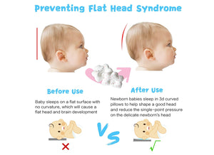 100% Pure Silk Baby Head Shaping Pillow - Reversible