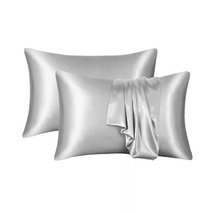 100% Pure Silk Anti-Ageing Beauty Sleep Set - Silver