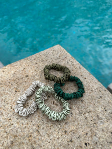 100% Pure Mulberry Silk Hair Scrunchies - Back to Nature