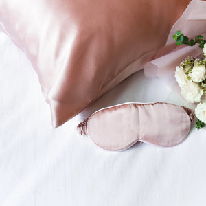 100% Pure Silk Anti-Ageing Beauty Sleep Set - Dusty Pink