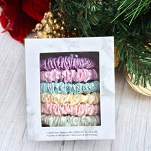 Load image into Gallery viewer, 100% Pure Mulberry Silk Scrunchies - Pastel Bouquet (Bundle Gift Set)
