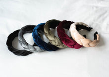 Load image into Gallery viewer, Luxe Braided Velvet Hairbands
