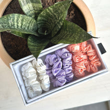 Load image into Gallery viewer, 100% Pure Mulberry Silk Hair Scrunchies - Baby Ties
