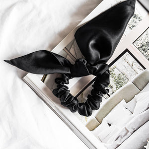 100% Pure Mulberry Silk Bunny Scrunchies - (more colours available)