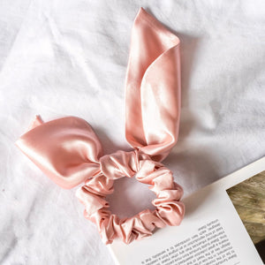 100% Pure Mulberry Silk Bunny Scrunchies - (more colours available)
