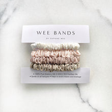 Load image into Gallery viewer, 100% Pure Mulberry Silk Scrunchies - Cosy Neutral Collection
