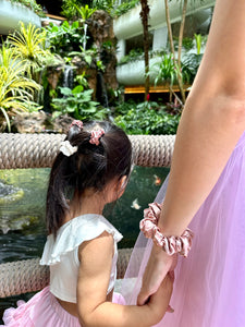 100% Pure Mulberry Silk Hair Scrunchies - Baby Ties