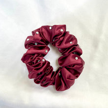 Load image into Gallery viewer, 100% Pure Mulberry Silk Large Crystal Scrunchies
