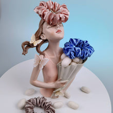 Load image into Gallery viewer, 100% Pure Mulberry Silk Large Crystal Scrunchies
