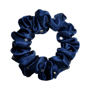 100% Pure Mulberry Silk Large Crystal Scrunchies