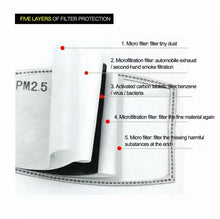 Load image into Gallery viewer, 5-layer activated carbon PM 2.5 filter protection refill packs
