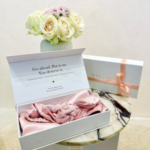 100% Pure Silk Anti-Ageing Beauty Set - Pink