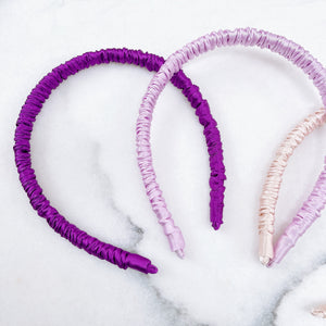 100% Pure Mulberry Silk Hairbands - Lavender Fields