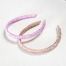 Load image into Gallery viewer, 100% Pure Mulberry Silk Hairbands - Lavender Fields
