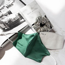 Load image into Gallery viewer, 100% Pure Mulberry Silk Face Masks - Evergreen Series
